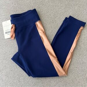 Fabletics leggings blue peach gold new with tags